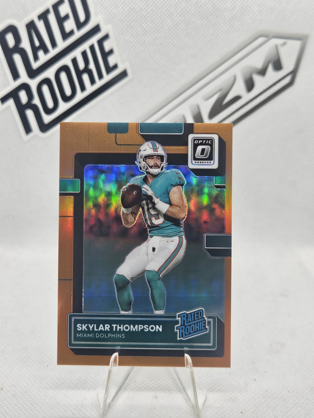 Skylar Thompson 2022 Optic #276 Orange Prizm /199 SP Rated Rookie RC Dolphins