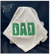 DAD   Fathers Day  Personalized Embroidered Golf Towels