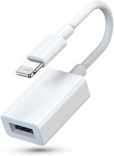 Lightning to USB Camera Adapter,USB 3.0 OTG Data Sync Cable Adapter Compatible w