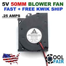 5V 50mm DC Blower Fan 50x40x10mm 5410 2-Pin Cooling Exhaust 5010 c46