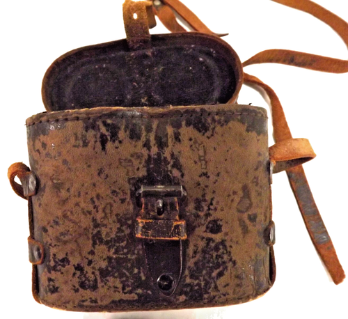 De colección Gafas de Campo Observación de Aves Caza Binoculares Cuero/Metal con Estuche Era Francesa Primera Guerra Mundial - Imagen 9 de 24