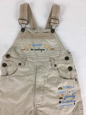 boys khaki overalls
