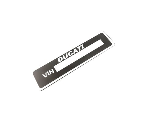 DATA PLATE BLANK FITS TO CLASSIC VINTAGE UNIVERSAL DUCATI MODELS #V447-8 - Imagen 3 de 7