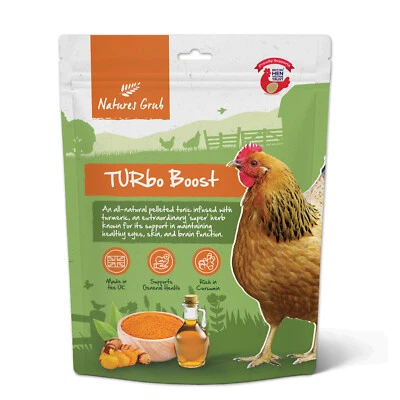Natures Grub TURbo Boost 600g Pelleted Turmeric Poultry Supplement, Easy to Feed