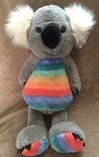 FAO Schwarz Dreamies Rainbow Koala Ultra-Plush New w/Tags 13.5" Stuffed Animal