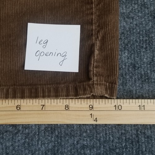 Levis Strauss Pants Men 38x32 Chocolate Brown Corduroy Loose Straight (36x30) - Picture 13 of 16