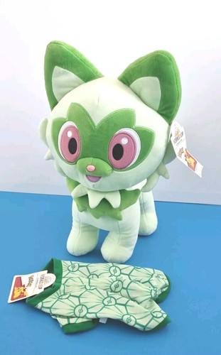 Build A Bear Pokemon Sprigatito Plush With Sleeper BNWT NO SOUND - Picture 9 of 13