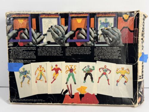 Vintage 1979 TOMY Mighty Men and Monster Maker Design Kit W/16 Plates Included - Picture 3 of 13