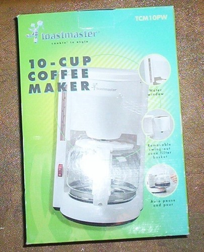 VINTAGE - NEW Toastmaster 10 Cup Coffee Maker TCM10PW - Picture 3 of 4