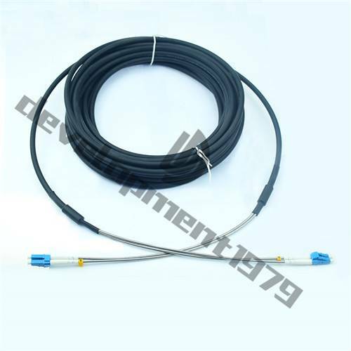 100M Outdoor Field Fiber Patch Cord LC to LC UPC SM 9/125 Duplex Fiber Cable - Afbeelding 2 van 6