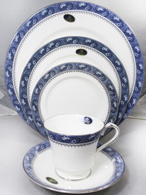 BLUE MIST by Aynsley Piece Place Setting NEW NEVER USED