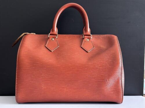 Bolso de Mano Louis Vuitton Speedy 25 Epi Cuero Kenia Marrón Usado con Llaves Cadena - Imagen 2 de 14