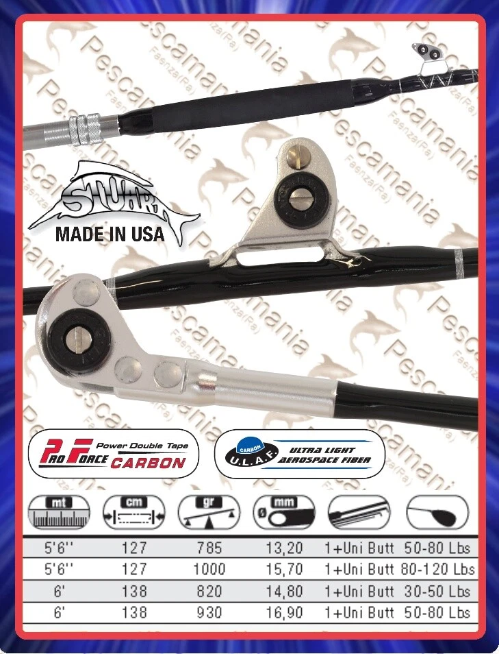 Canna traina colmic Argentia trolling big game 30-50-80 LBS - Immagine 2 di 2