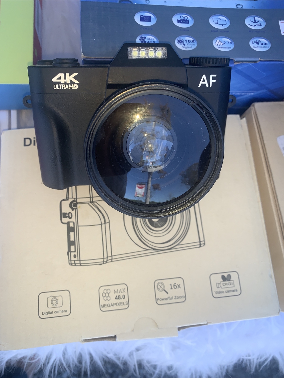 4K Digital Vlogging Camera for YouTube 4k Camcorder HD 1080P 48MP Video Camera