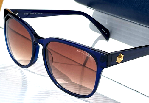 Draper James BLANCHE Navy Blue Frame Brown Gradient Womens Sunglass SU 0023 - Picture 12 of 12