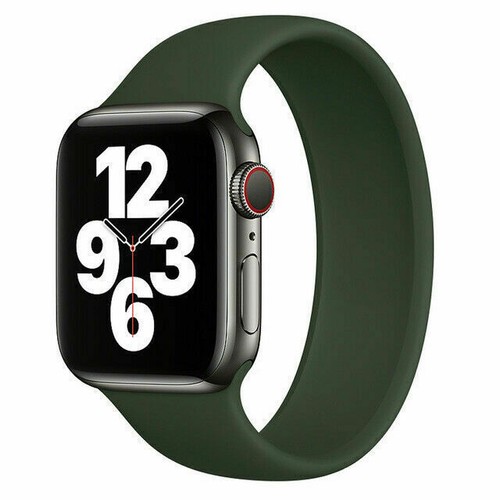 SOLO Elastic Belt Loop Silicone Strap for Apple Watch 7 6 SE 5 4 3 2 iWatch band - Picture 18 of 18