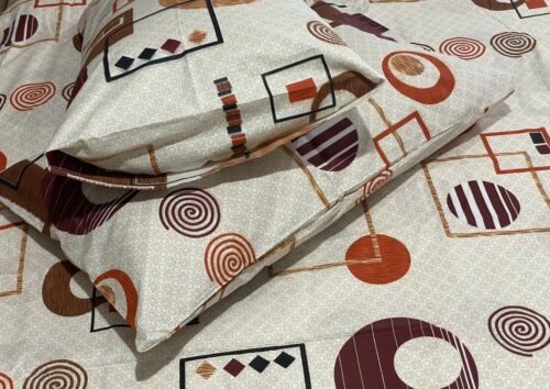 100%Cotton&Percale500TC3pcsKing/Queen Big Size Printed/Floral Flat/Top Sheet Set - Picture 24 of 226