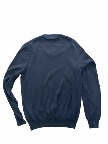 Gap Pima Cotton Men’s Thin Lightweight V-Neck Black Sweater Large EUC - - Picture 2 of 3