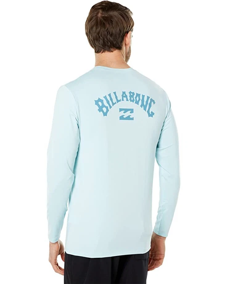 Billabong Men s L Long Sleeve Rash Guard Swim UV Shirt Tee Blue