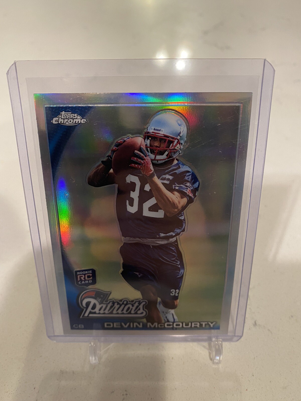 2010 topps chrome devin mccourty rookie refractor