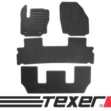 Fussmatten für Ford S-Max SMAX 7-Sitzer 2006-2012 Anthrazit / Graphit Textil