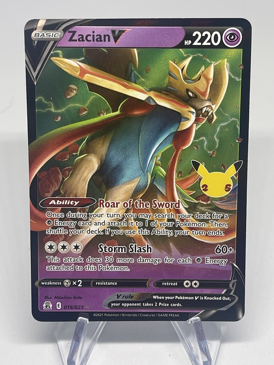 Kazumamacyan　0724 Zacian V 016/025 Celebrations Pokémon TCG Ultra Rare NM/M #7 | eBay