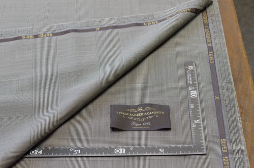 Vitale Barberis Canonico Super 120's Wool Suit Fabric – Glen Check – 3.4m