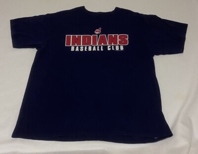 cleveland indians baseball club t shirts Preowned large Good Condition