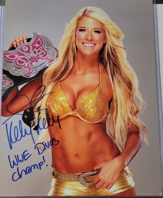 wwe DiVA ケリーケリーサイン色紙額付き Kelly Kelly WWE Divas Champ Signed Autograph Auto 11x14 photo