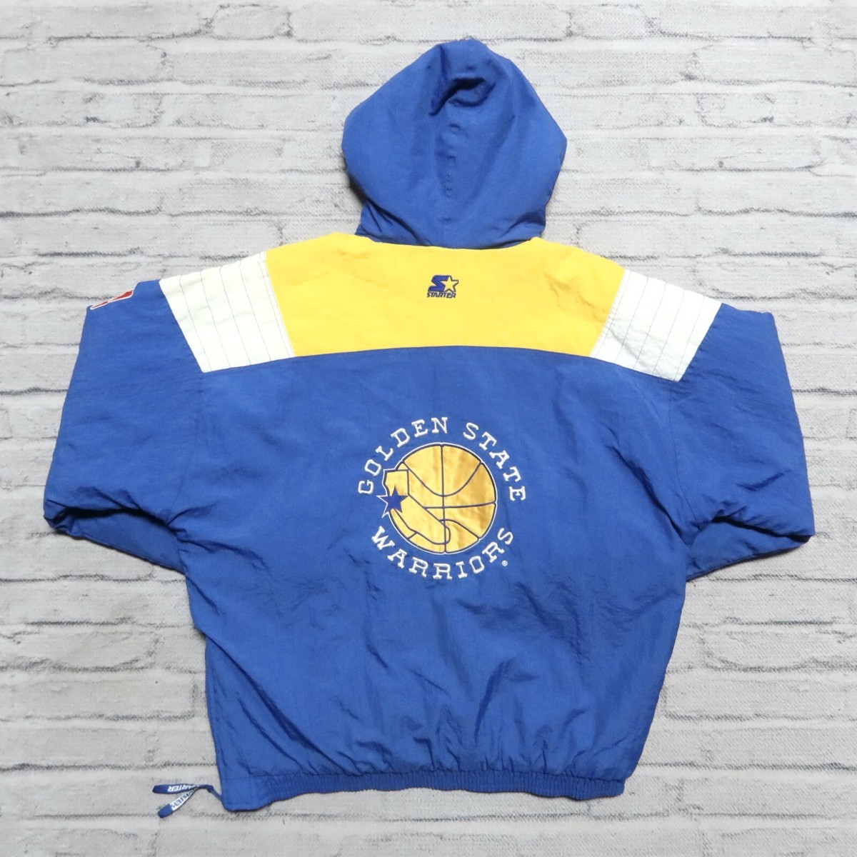 Vintage 90s Golden State Warriors Pullover Parka Jacket by Starter