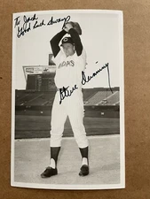 Cleveland Indians STEVE DUNNING Signed Team Issue Photo Postcard Auto