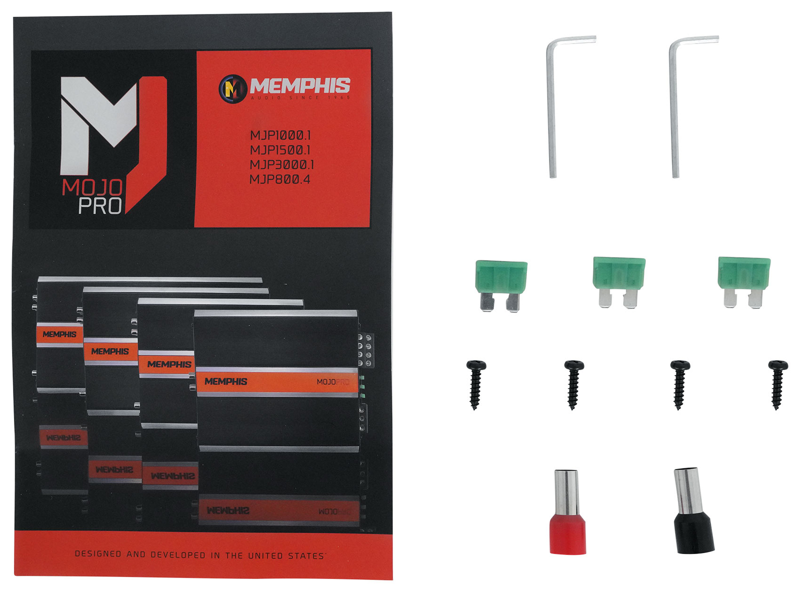 Memphis Audio MJP8004 800 Вт RMS 4-канальный автомобильный усилитель Mojo Pro Amp Full Range