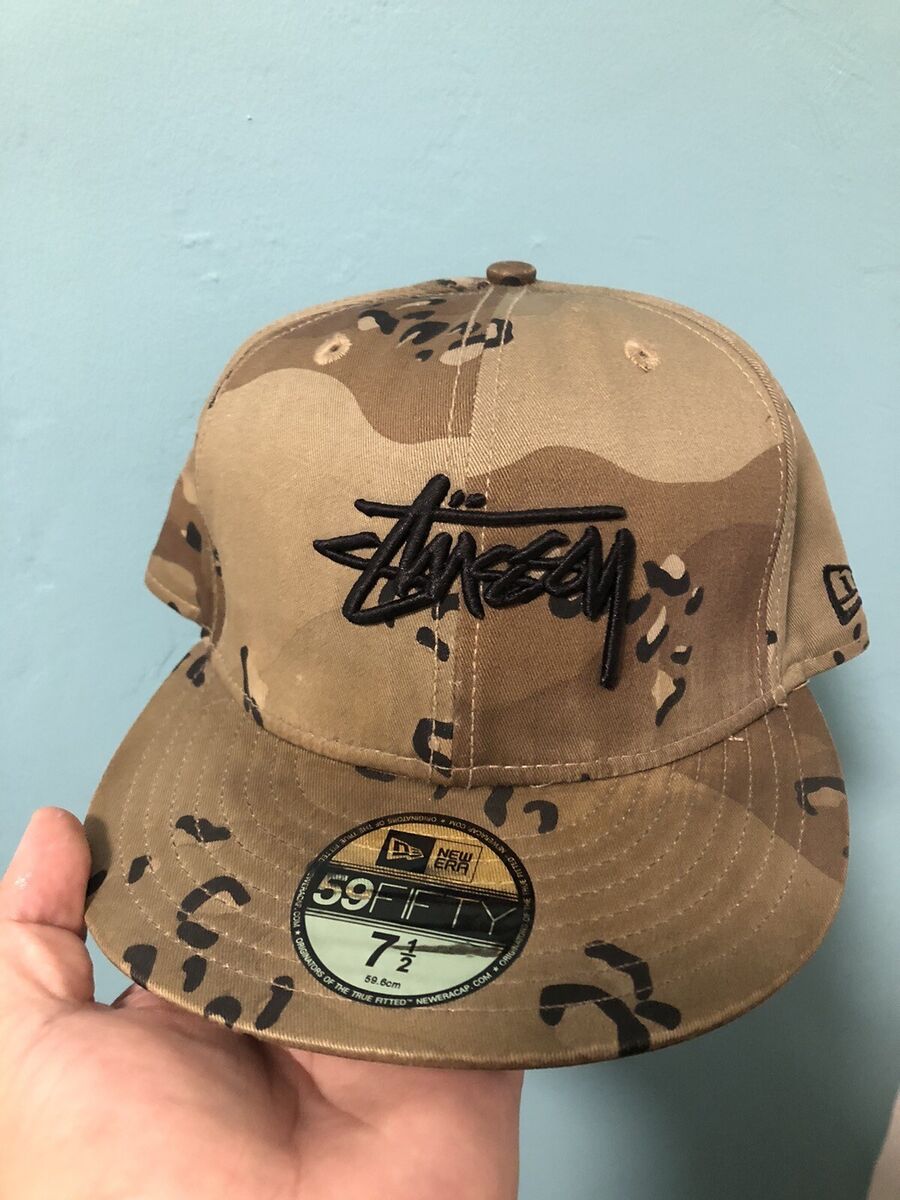 Vintage Stussy New Era Camo 7 1/2 Hat 59Fifty Fitted Cap | eBay Vintage Stussy New Era Camo 7 1/2 Hat 59Fifty Fitted Cap | eBay