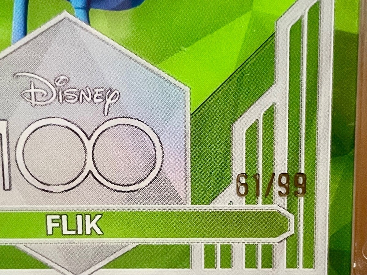 2023 TOPPS DISNEY CHROME 100 FLIK #69 GREEN REFRACTOR 61/99 RARE