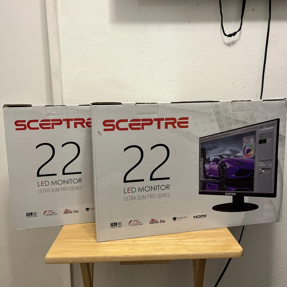 1080p Resolution Sceptre E225W-19203R 22 Inch Monitor - Image 3 of 4