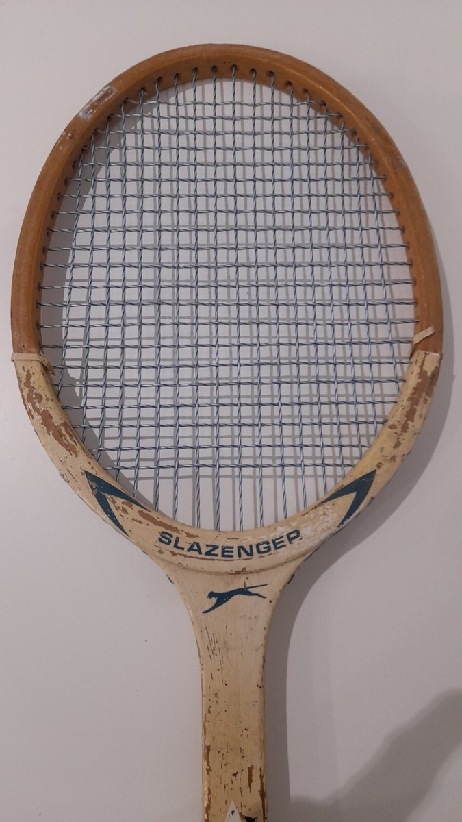 Raqueta tenis madera antigua SLAZENGER Royal Crown signos