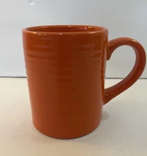 Greenbrier International Royal Norfolk Orange Stoneware Coffee Mug