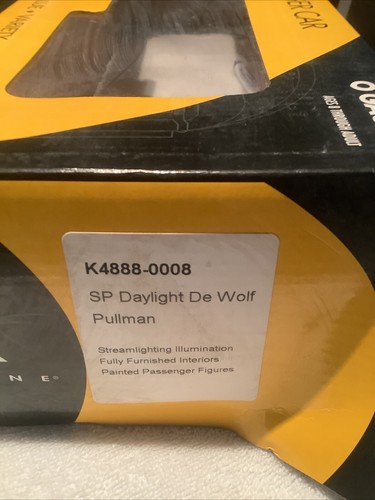 O Scale K4888-0008 K-Line Southern Pacific Daylight Pullman Wolf 15” Long - Picture 7 of 8