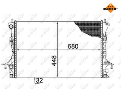 Kühler, Motorkühlung NRF 58479 für Renault Laguna II