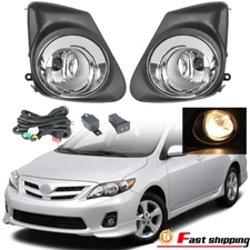 Fog Lights For 2011-2013 Toyota Corolla W/Driving Bulbs+Switch Left & Right Side