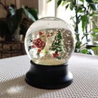POTTERY BARN KIDS Santa Snow Globe 6" Christmas Snowglobe Decor Classic Holiday