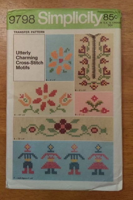 Simplicity 9100 Embroidery Transfers Sewing Pattern