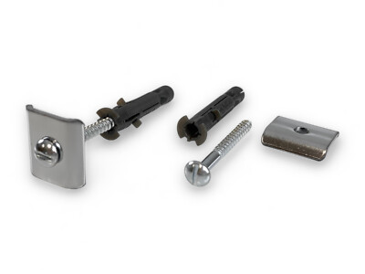 Wandbefestigung Kippsicherung Set fuer Regale der Serie BIII 380 250 Garbo Micro