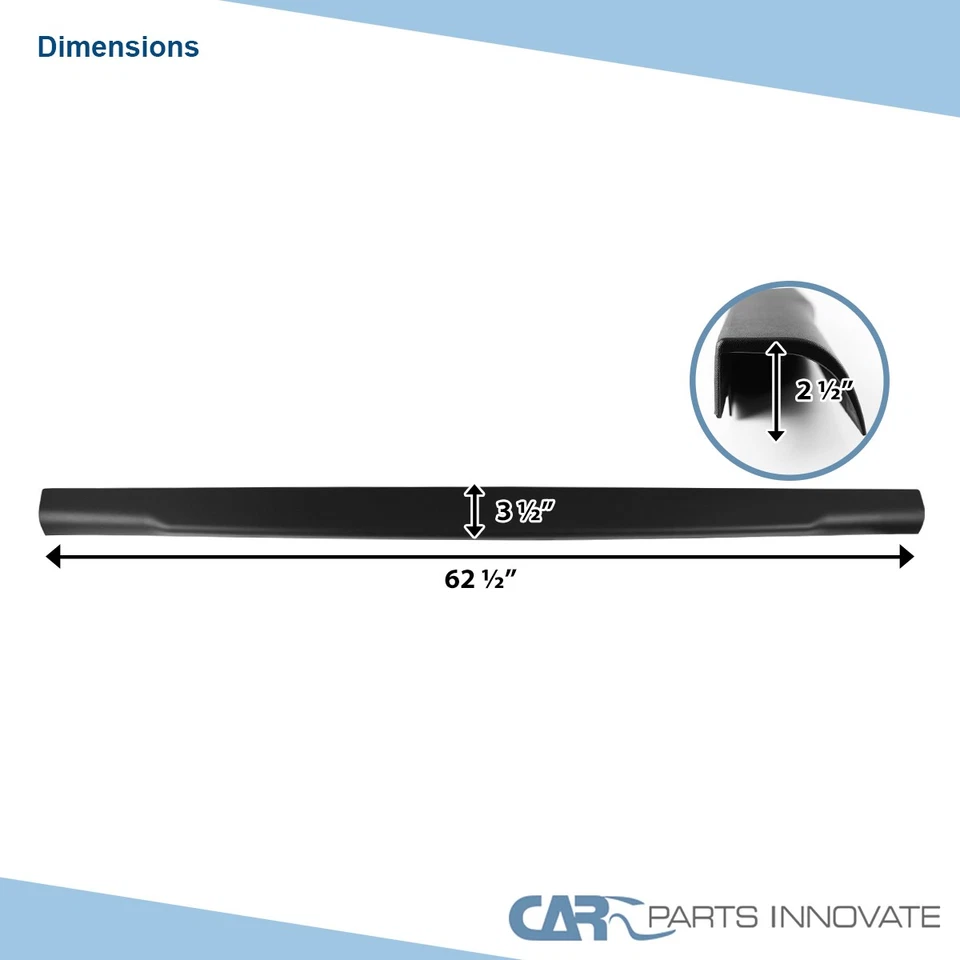 Fits 08-16 Ford F250 F350 SuperDuty Matte Black Spoiler Tailgate Moulding Cover Foto 3 de 4