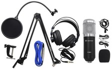 Presonus Broadcast Accessory Pack w/Boom Arm Pop Filter HD7 Headphones RCM01 Mic