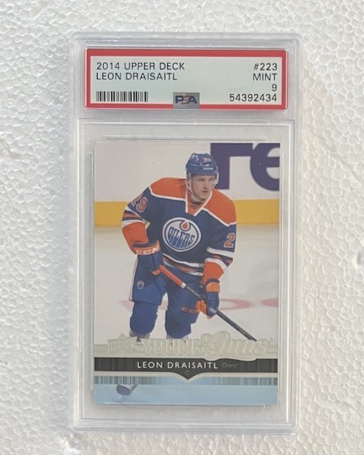 2014-15 Upper Deck - Young Guns Leon Draisaitl #223 (RC) PSA 9