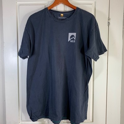NOLS Find Your Wild Organic Cotton Graphic T-Shirt Mens XL Gray USA Made