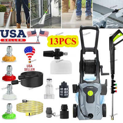 #ad 5000 PSI Electric Pressure Washer High Pressure Washer Portable Powered Washer $90.99