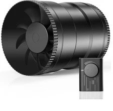 Hon&Guan 6" Inline Duct Fan High Efficiency Flow Ventilation System HI-150SD