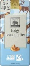 (Free Duty Tax) ENDANGERED SPECIES Fudgy Peanut Butter & Milk Chocolate Bar,